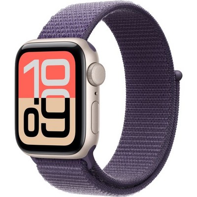 Умные часы Apple Watch SE 3, 40 mm, Starlight Aluminium Purple Fog Sport Loop - фото 16709