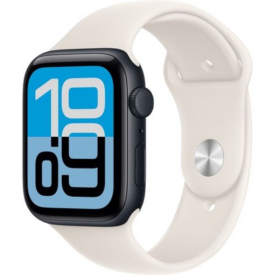 Умные часы Apple Watch SE 3, 44 mm, Midnight Aluminium Starlight Sport Band - фото 16721