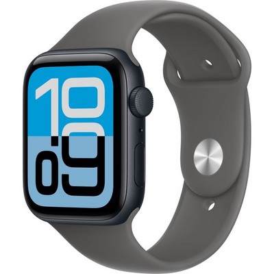 Умные часы Apple Watch SE 3, 44 mm, Midnight Aluminium Stone Gray Sport Band - фото 16725