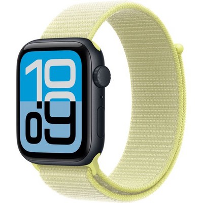 Умные часы Apple Watch SE 3, 44 mm, Midnight Aluminium Neon Yellow Sport Loop - фото 16729