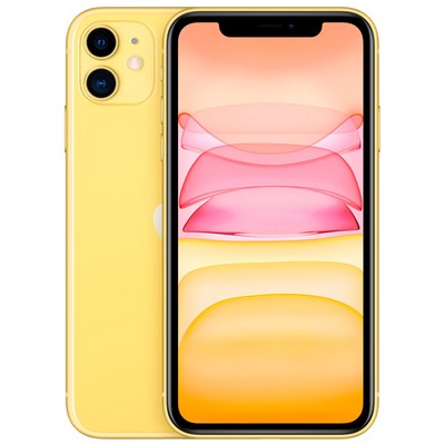 Смартфон Apple iPhone 11 128 ГБ, nano SIM+eSIM, желтый - фото 4630