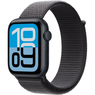 Умные часы Apple Watch SE 3, 44 mm, Midnight Aluminium Dark Gray Sport Loop - фото 16737