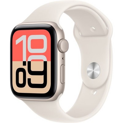 Умные часы Apple Watch SE 3, 44 mm, Starlight Aluminium Starlight Sport Band - фото 16745