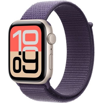 Умные часы Apple Watch SE 3, 44 mm, Starlight Aluminium Purple Fog Sport Loop - фото 16757