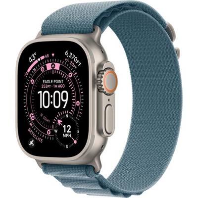 Умные часы Apple Watch Ultra 3, 49 mm, Natural Alpine Loop Light Blue - фото 16763