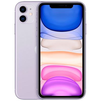 Смартфон Apple iPhone 11 64 ГБ, nano SIM+eSIM, фиолетовый - фото 4656