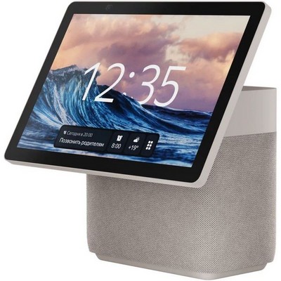 Умная колонка Яндекс Станция Дуо Макс с Zigbee, бежевый - фото 24281