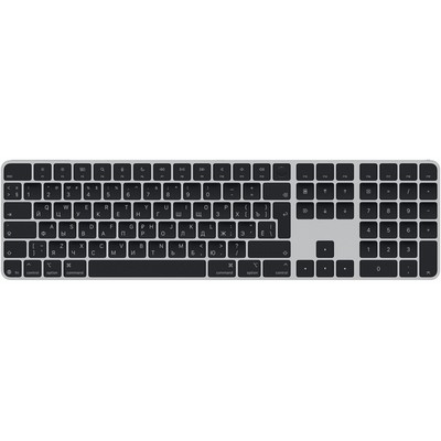 Беспроводная клавиатура Apple Magic Keyboard с Touch ID и цифровой панелью (USB-C), черный - фото 24590