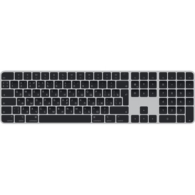 Беспроводная клавиатура Apple Magic Keyboard с Touch ID и цифровой панелью, черный - фото 24600