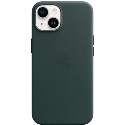 Чехол Apple iPhone 14 Leather MagSafe - Forest Green - фото 24862