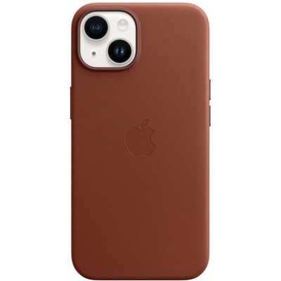 Чехол Apple iPhone 14 Leather MagSafe - Umber - фото 24874