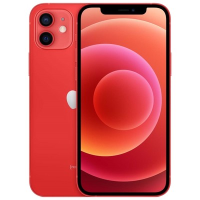 Смартфон Apple iPhone 12 128 ГБ, nano SIM+eSIM, (PRODUCT)RED - фото 4739