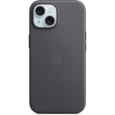 Чехол Apple iPhone 15 FineWoven Case with MagSafe - Black - фото 25032