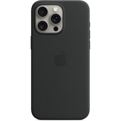 Чехол Apple iPhone 15 Pro Max Silicone Case with MagSafe - Black - фото 25161