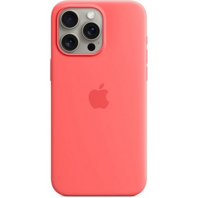 Чехол Apple iPhone 15 Pro Max Silicone Case with MagSafe - Guava - фото 25173