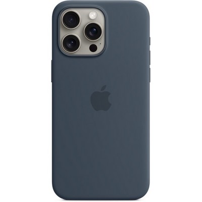 Чехол Apple iPhone 15 Pro Max Silicone Case with MagSafe - Storm Blue - фото 25185