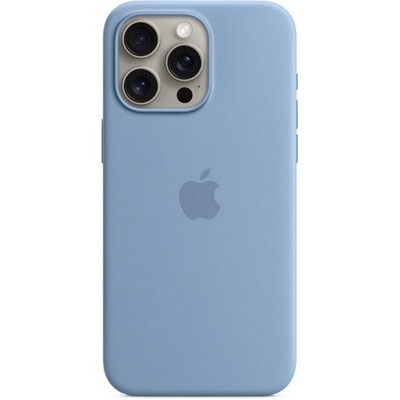 Чехол Apple iPhone 15 Pro Max Silicone Case with MagSafe - Winter Blue - фото 25189