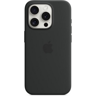 Чехол Apple iPhone 15 Pro Silicone Case with MagSafe - Black - фото 25193