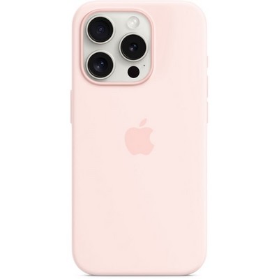 Чехол Apple iPhone 15 Pro Silicone Case with MagSafe - Light Pink - фото 25205