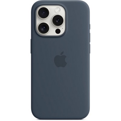 Чехол Apple iPhone 15 Pro Silicone Case with MagSafe - Storm Blue - фото 25211
