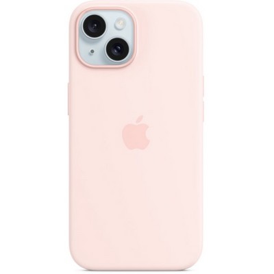 Чехол Apple iPhone 15 Silicone Case with MagSafe - Light Pink - фото 25229