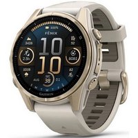 Умные часы Garmin Fenix 8 43mm Amoled Sapphire  Soft Gold with Dark Sandstone Silicone Band 010-02903-11