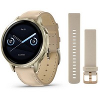 Умные часы Garmin Venu 4 41mm Lunar Gold Leather 010-03013-03