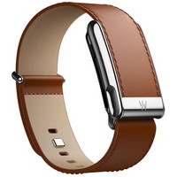 Кожаный люксовый ремешок Whoop LeatherLuxe Straight MG Chestnut/Cream with Titanium