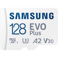 Карта памяти Samsung EVO Plus 128GB microSDXC + SD адаптер (MB-MC128SA)
