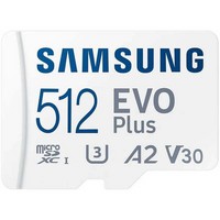 Карта памяти Samsung EVO Plus 512GB microSDXC + SD адаптер (MB-MC512SA)