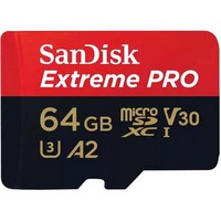 Карта памяти SanDisk Extreme Pro 64GB microSDXC UHS-I + SD адаптер (SDSQXCU-064G-GN6MA)