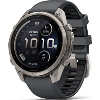 Умные часы Garmin Fenix 9 Pro inReach 47mm Amoled Sapphire Titanium with Graphite/Black Silicone Band (010-04336-21)