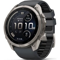 Умные часы Garmin Fenix 9 Pro inReach 51mm Amoled Sapphire Titanium with Graphite/Black Silicone Band (010-04337-21)