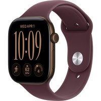 Умные часы Apple Watch Series 12 46mm GPS Dark Bronze Aluminum Case with Burgundy Sport Band SM/ML