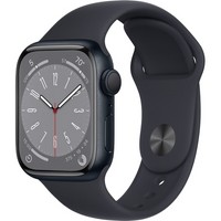 Умные часы Apple Watch Series 8, 41 мм, корпус из алюминия цвета «тёмная ночь» MNP53