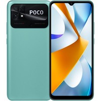 Смартфон Xiaomi POCO C40 4/64 ГБ RU, Dual nano SIM, коралловый зеленый