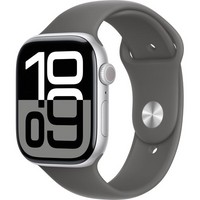 Умные часы Apple Watch Series 10 GPS 46mm Silver Aluminum Stone Gray Sport Band