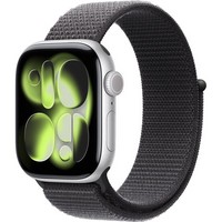 Умные часы Apple Watch Series 11, 42 mm, Silver Aluminium Dark Gray Sport Loop