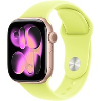 Умные часы Apple Watch Series 11, 42 mm, Rose Gold Aluminium Neon Yellow Sport Band
