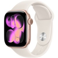 Умные часы Apple Watch Series 11, 42 mm, Rose Gold Aluminium Starlight Sport Band