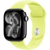 Умные часы Apple Watch Series 11, 42 mm, Jet Black Aluminium Neon Yellow Sport Band