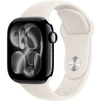 Умные часы Apple Watch Series 11, 42 mm, Jet Black Aluminium Starlight Sport Band