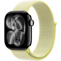 Умные часы Apple Watch Series 11, 42 mm, Jet Black Aluminium Neon Yellow Sport Loop