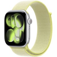 Умные часы Apple Watch Series 11, 46 mm, Silver Aluminium Neon Yellow Sport Loop