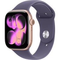 Умные часы Apple Watch Series 11, 46 mm, Rose Gold Aluminium Purple Fog Sport Band