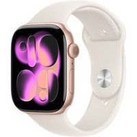 Умные часы Apple Watch Series 11, 46 mm, Rose Gold Aluminium Starlight Sport Band