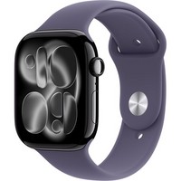 Умные часы Apple Watch Series 11, 46 mm, Jet Black Aluminium Purple Fog Sport Band