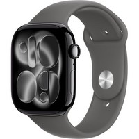 Умные часы Apple Watch Series 11, 46 mm, Jet Black Aluminium Stone Gray Sport Band