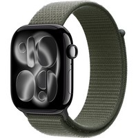 Умные часы Apple Watch Series 11, 46 mm, Jet Black Aluminium Forest Sport Loop