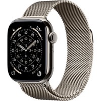 Умные часы Apple Watch Series 11, 42 mm, Natural Titanium Milanese Loop